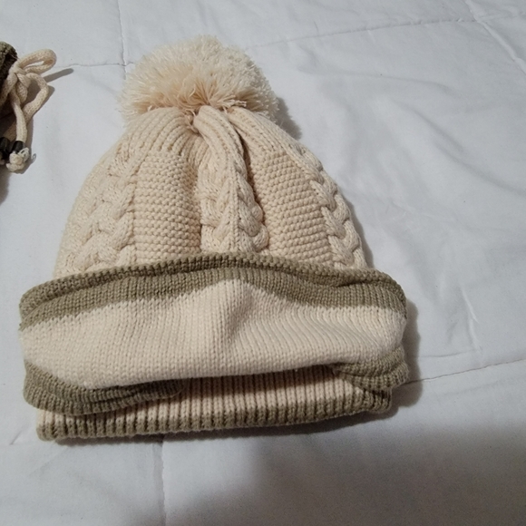 Winter woven wool hat set - Picture 2 of 2